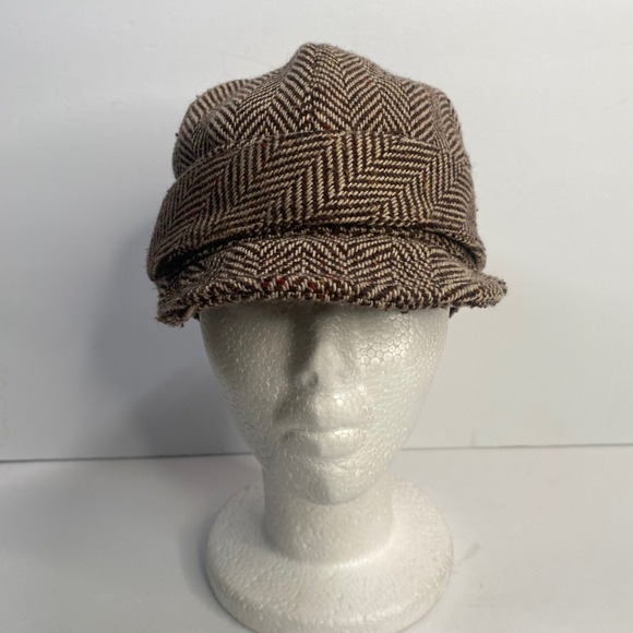 Fairweather Accessories Womens Hat Herringbone Wool Blend Cloche Cap S/M - Picture 1 of 8